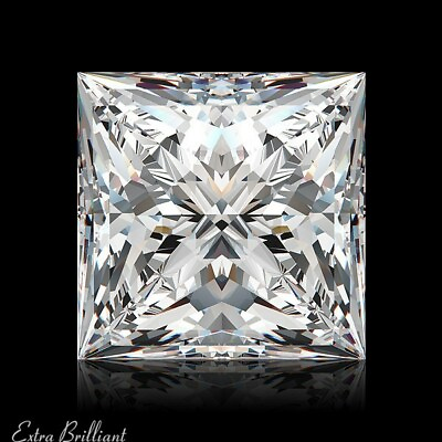 #ad 2.01 Carat H SI2 Ideal Cut Princess AGI Certify Genuine Diamond 7.11x6.94x5.02mm $12163.80