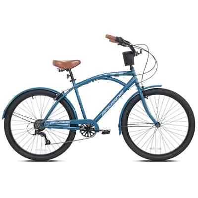 #ad Men#x27;s 26quot; Bayside Beach Cruiser Bike Perfect Fit Frame 7 Speed Blue $159.95