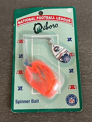 #ad Vintage 1997 Denver Broncos OXBORO Fishing Lure Spinning Bait $12.95