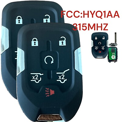 #ad 2 For Chevrolet Suburban 2015 2020 Smart Prox Remote Key Fob HYQ1AA 315MHz $34.95