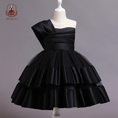 #ad Kids Dresses Girls Asymmetrical Elegant Princess Dress Birthday Party Gown $61.01
