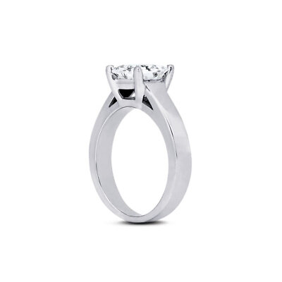 #ad 0.74ct L VS1 Princess Natural Diamond 14K Gold Solitaire Engagement Ring $1712.00