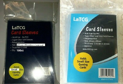 #ad 160: 100 Sleeve Covers 60 LaTCG YuGiOh Size Deck Protector Best Way to Protect $3.99