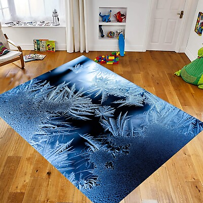 #ad #ad Blue Rug Ice Blue Rug Gift Rug For Living Room Rug Colorful Rug Area Rug $189.05