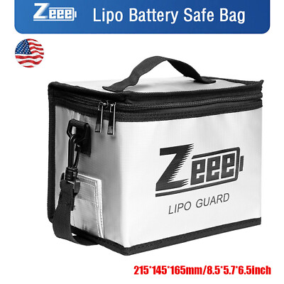 #ad Zeee Lipo Battery Safe Bag Fireproof Explosionproof Guard for Storage amp; Charge $13.99