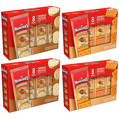 #ad New Sandwich Crackers Peanut Butter Variety Pack4 Count Pack of 1 $23.85