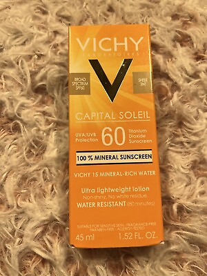 #ad Vichy Capital Soleil Ultra Lightweight Mineral Sunscreen SPF 60 1.52oz Tint 3 24 $27.50