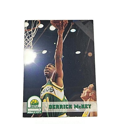 #ad 1993 94 Hoops Fifth Anniversary Gold Derrick McKey #208 Seattle SuperSonics $1.00