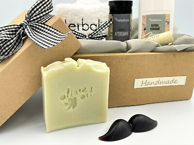 #ad Luxury Valentine#x27;s gift box for him organic men#x27;s care handmade spa gift set $36.90