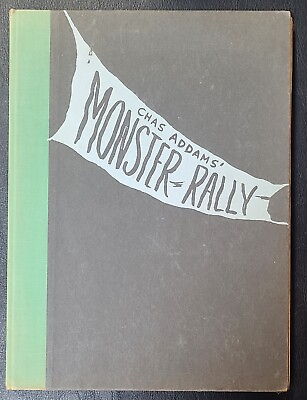 #ad Monster Rally By Chas Addams Hardcover 1950 $75.00