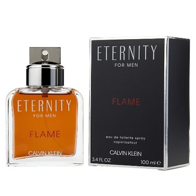 #ad Eternity Flame by Calvin Klein 3.4 oz EDT Cologne for Men New In Box $24.03