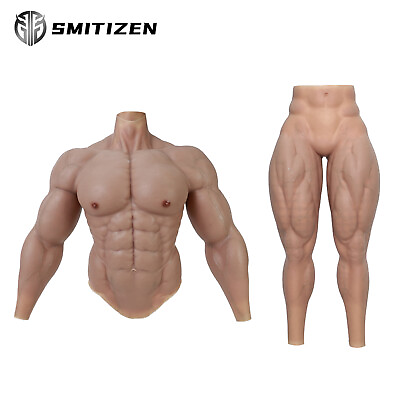 #ad #ad SMITIZEN Silicone Upgraded Muscle Suit Realistic muscle pant fetish fake belly $348.68