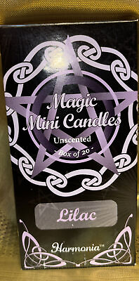 #ad Lilac Magic Mini Candles Box of 20 by Harmonia 5 Inch Spell or Chime Candle $7.29