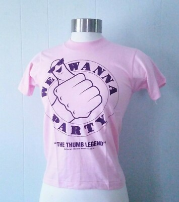 #ad Unworn Vintage Tshirt 1988 We Wanna Party Florida Tee NOS 80s t shirt Women#x27;s XS $23.00