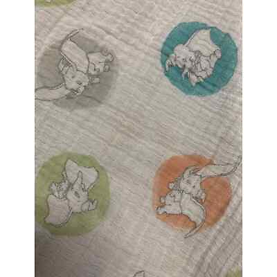#ad Aden Anais Disney Baby Flying Dumbo Muslin Blanket Swaddle Security $17.00