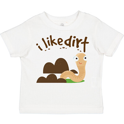 #ad Inktastic I Like Dirt Earthworm Toddler T Shirt Worm Funny Kids Boys Gift Child $16.99