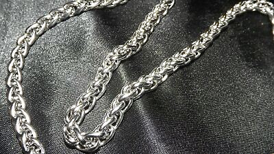 Necklace Chain Jewelry Steel 24 inch Long 1 4 inch Wheat wont turn you green $9.99