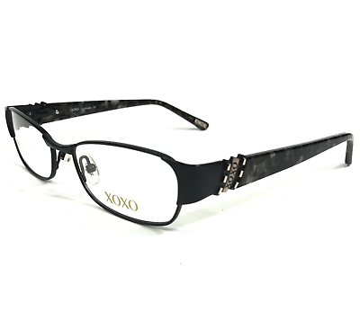 #ad XOXO Eyeglasses Frames Captivate Black Sparkly Marble Full Rim 51 16 135 $39.99