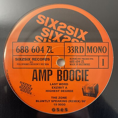 #ad NEW Amp Boogie ‎– Bluntly Speaking 12quot; Vinyl EP 2012 US Limited Edition SIX 08 $64.99