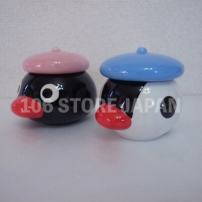#ad Accessory Seasoning Case Pingu Pinga Set Mister Donut 2003 Novelty Pottery Japan $31.98