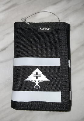 #ad Lifted Research Group LRG Men’s Black White Trifold Wallet $21.00