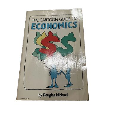 #ad The Cartoon Guide To Economics 1985 Paperback Douglas Michael $35.00