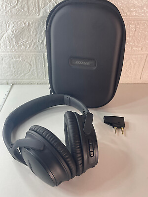 #ad Bose QuietComfort 25 Noise Cancelling Headphones Wired QC25 Black NO CABLE $87.99
