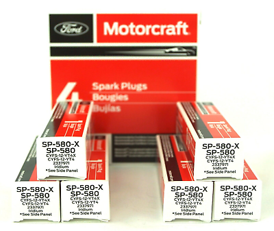 #ad 6PCS Genuine OEM Motorcraft SP534 SP580 SP580X Iridium Spark Plugs CYFS12YT4X $35.99