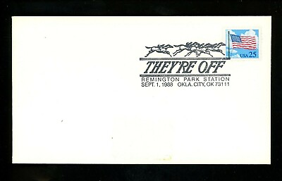 #ad US Postal History Sports Horse Racing Remington Park 1988 Oklahoma City OK $2.99