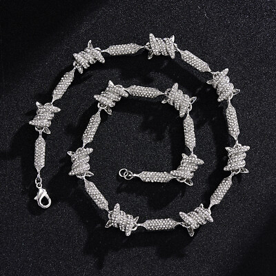 #ad Europe United States Designer Cuba Chain 3D Full of Diamonds Hip hop Bracelet $24.29