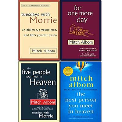 #ad Mitch Albom 4 Books Collection Set The Next Person You Meet in HeavenThe F... $54.98