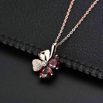 #ad Valentine#x27;s Special Flower Pendant 925 Sterling Silver Heart Lab Created Garnet $122.49