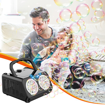 #ad Bubble Machine Upgrade Bubble Blower Kids Portable Automatic Bubble Maker Gifts $16.24