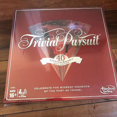#ad Hasbro Trivial Pursuit 40th Anniversary Ruby Edition Game Board $300.00
