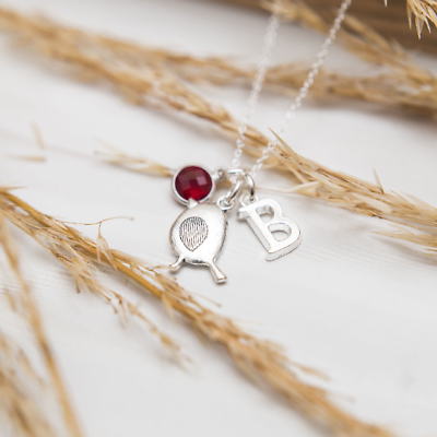 #ad Robin necklace personalised gifts birthstone letter bird jewellery loss gift GBP 11.00
