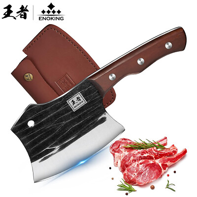 #ad ENOKING Meat Cleaver Knife Bone Butcher Chopper Heavy Duty Axe for Kitchen 5.7#x27;#x27; $24.99