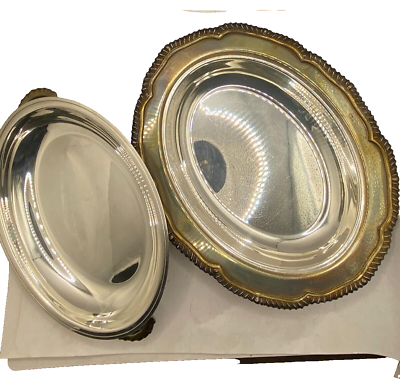 #ad Vintage Wamp;S Blackinton Silver Plate Serving Platter Court SİNCE 1865 $61.22
