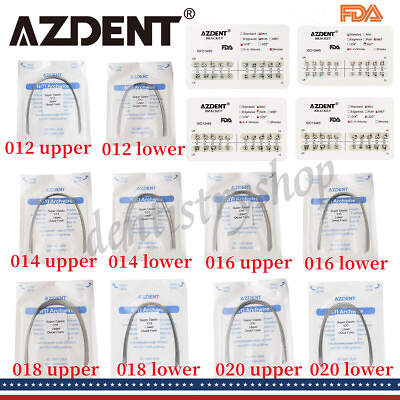 #ad AZDENT Dental Orthodontics Brackets Braces Supper Elastic Niti Round Arch Wires $397.43