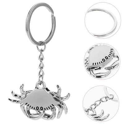 #ad 2pcs Car Key Chains Fashion Crab Keychains Zinc Alloy Crab Haning Keychains Key $7.50