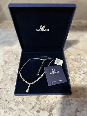 #ad Brand New Elegant authentic Swarovski Crystal Necklace in Original Case amp; Box US $85.00