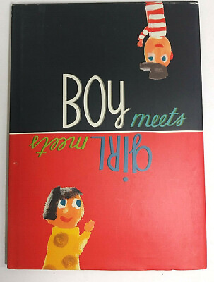 #ad Boy Meets Girl; Girl Meets Boy by Chris Raschka HC with Dust Jacket VG 2004 $7.99