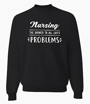 #ad Nursing Sweatshirt Medical Student Worker Doctor Nurse Gift Sweater $31.99