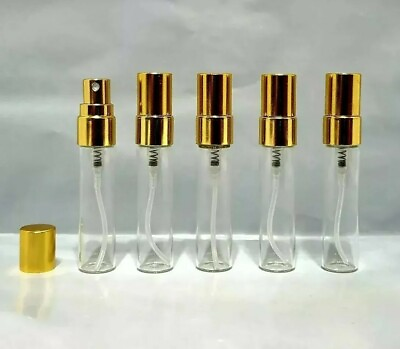 #ad Empty Perfume Bottle Refillable Travel Spray 5ml Glass Atomizer Set of 5 $10.95
