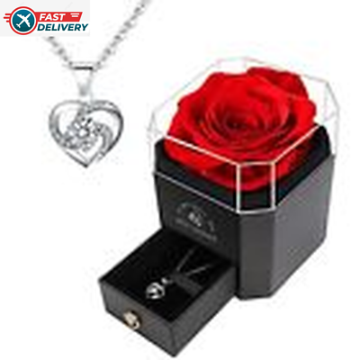 #ad Forever Love Red Rose Gift Set for Mom with I Love You Necklace $55.15