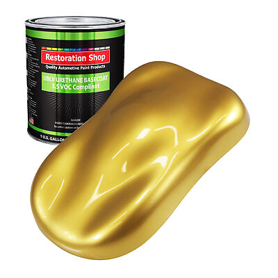 #ad Anniversary Gold Metallic 1 Gallon Low VOC URETHANE BASECOAT Car Auto Body Paint $254.99