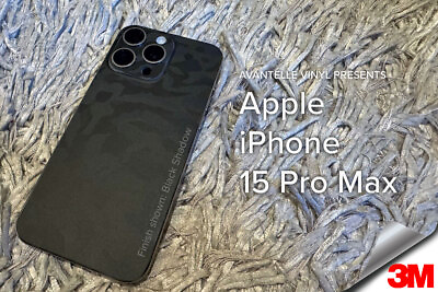 #ad Apple iPhone 15 Pro Max: Genuine 3M 2080 Vinyl Skin Decal Various Colors $12.00