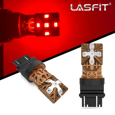 #ad Lasfit 3157 3457 3757 LED Brake Stop Tail Lights Bulbs Lamps Pure Red Bright 2x $15.99