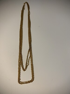 #ad Golden Necklace 19quot; $12.75