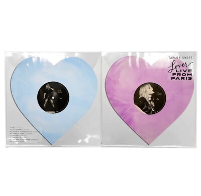 Taylor Swift Lover Live From Paris Heart Shaped Vinyl Rare Sold Out ❤️ $194.99