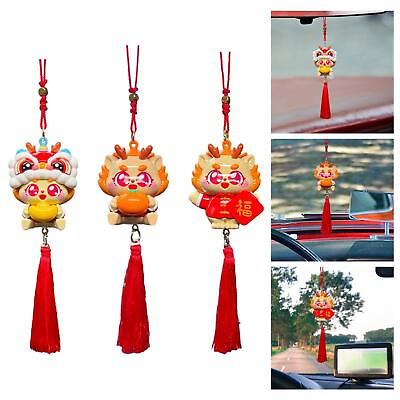 #ad Dragon Statue Car Pendant Birthday Gift Universal Spring Festival Decoration $8.10